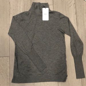 NWT/Zara/Knit Mock Turtleneck/Size M/Grey
